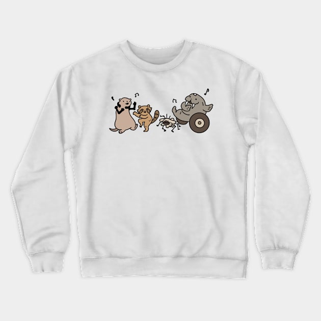 Cute 4 dancing Crewneck Sweatshirt by Raywolf